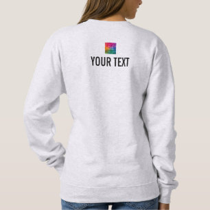 Women's Sweatshirt Ash Grey Your Image Text Here