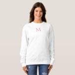 Womens Sweatshirt Double Sided Monogram Clothing<br><div class="desc">Womens Sweatshirt Double Sided Monogram Clothing Apparel Template Women's Basic White Sweatshirt.</div>