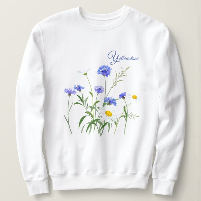 Women's Sweatshirt-Yellowstone Wildflowers Sweatshirt (Design Front)