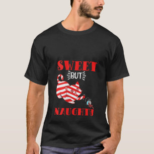 Womens Sweet Naughty List Cat Hot Choco Collection T-Shirt