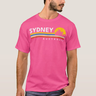 Womens Sydney Australia Opera House Vintage Retro T-Shirt