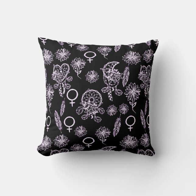 Womens Symbol Dreamcatcher Cushion (Front)