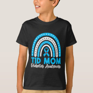 Womens T1d Mum Diabetes Awareness V-neck T-Shirt