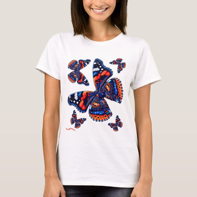 Womens T Shirt butterflys (Front)