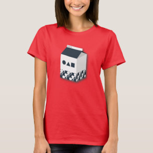 Women's T-Shirt Carton Milk Circle Triangle Square