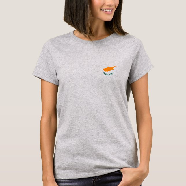 Women's T-Shirt (Flag of Cyprus & "Cyprus") (Front)