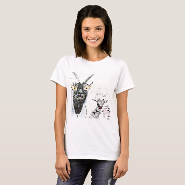 Women's T-Shirt - Goats, Funny (Front Full)
