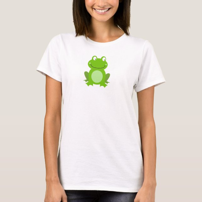 Women's t-shirt : Little green Frog design (Front)