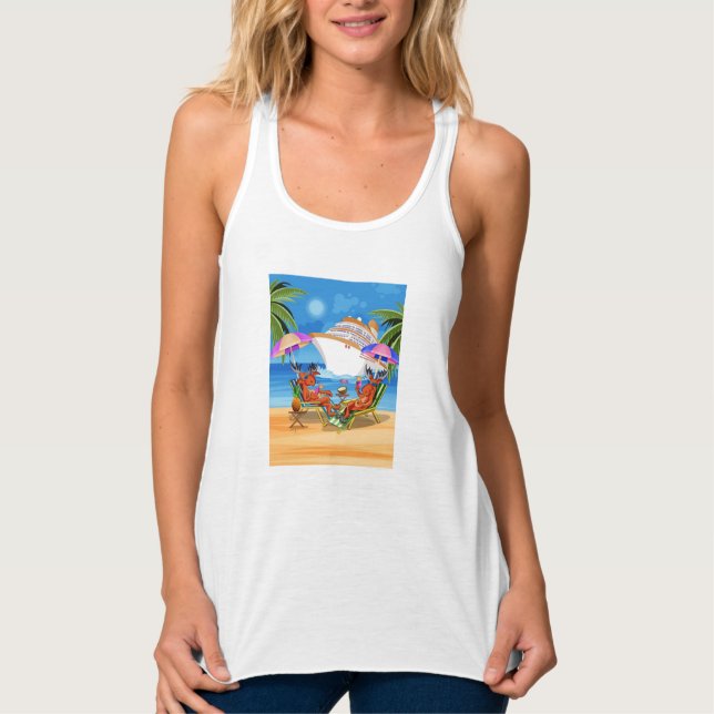 Women's T-Shirt Moose Cruise 2025 Singlet (Front)