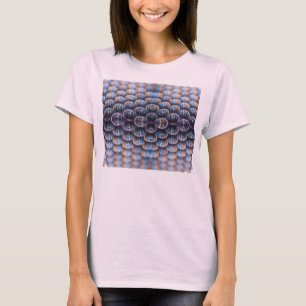 Women's T Shirt with Abstract Honeycomb Image