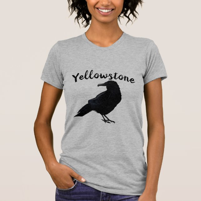 Women's T-Shirt-Yellowstone Raven T-Shirt (Front)