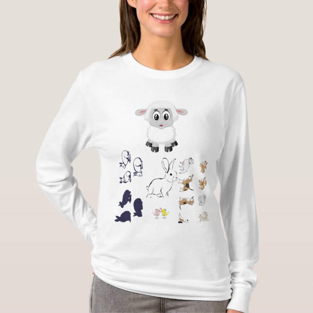 Women's T-Shirts animals (Front)