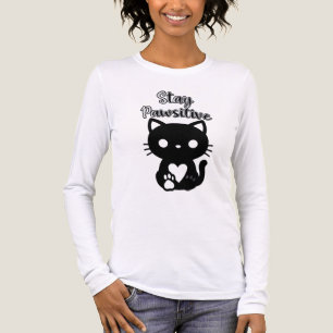 Women's T-Tshirt stay positif cat Tri-Blend Shirt