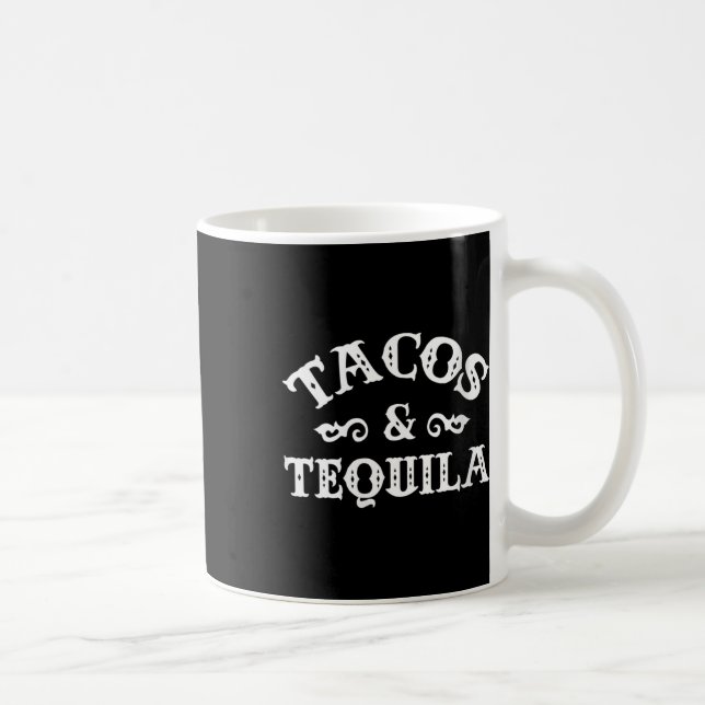 Womens Tacos And Tequila Funny Cinco De Mayo Bache Coffee Mug (Right)