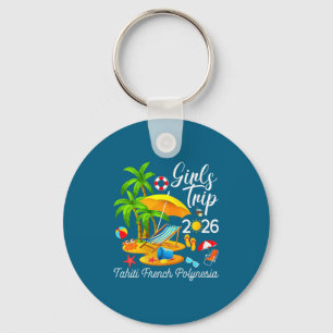 Women's tahiti french polynesia beach summer girls key ring