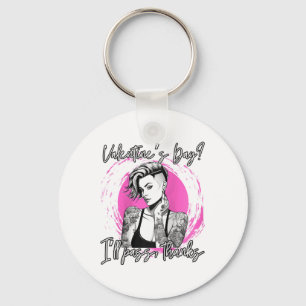 Womens Tattooed Single Woman Inked Woman For Anti Key Ring