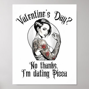 Womens Tattooed Single Woman Inked Woman For Anti Poster