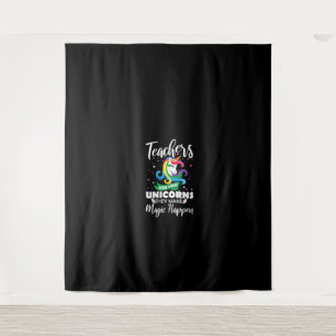 Womens Teachers Are Like Unicorns They Make Magic  Tapestry
