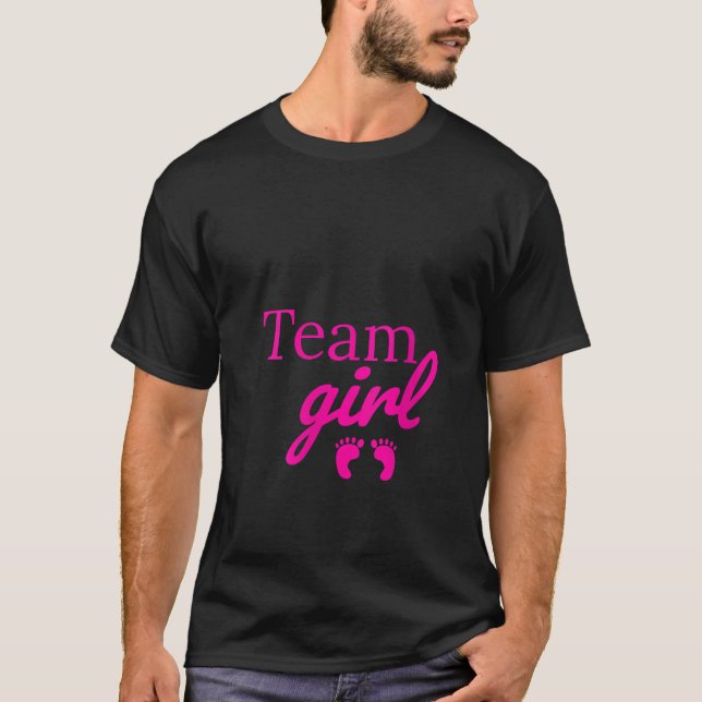 Womens Team Girl Pink Baby Shower Gender Reveal Pa T-Shirt (Front)