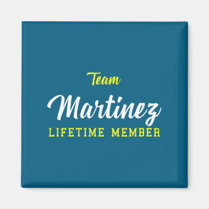 Womens Team Martinez Lifetime Member Surname Birth Magnet