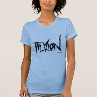 Women's tee with distressed logo