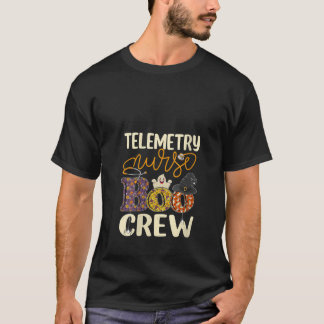 Womens Telemetry Nurse Boo Crew Telemetry Nurse Ha T-Shirt