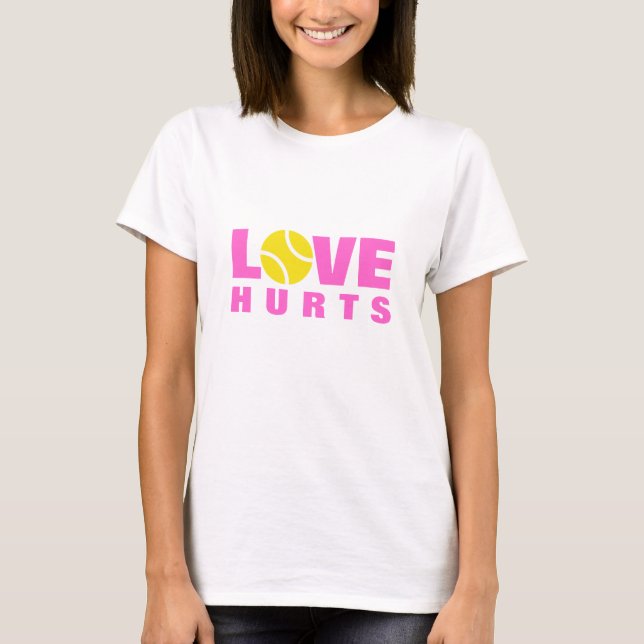 Women's tennis clothing - Love hurts t-shirt (Front)