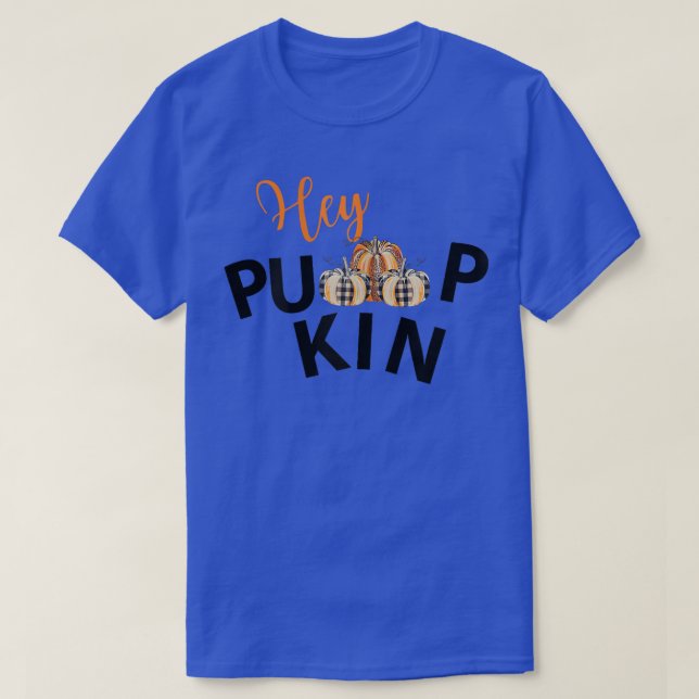 Womens Thanksgiving Fall Autumn Halloween Hey Pump T-Shirt (Design Front)