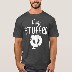 Womens Thanksgiving I'm Stuffed Turkey Pregnancy R T-Shirt