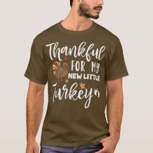 Women's Thanksgiving Thankful Happy Pregnancy Anno T-Shirt