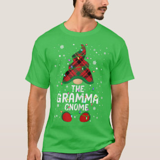 Womens The Gramma Gnome Family Matching Group Chri T-Shirt
