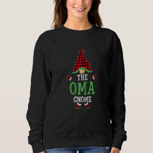 Womens The Oma Gnome  Group Matching Oma Christmas Sweatshirt