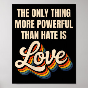 Women's the only thing more powerful than hate isW Poster