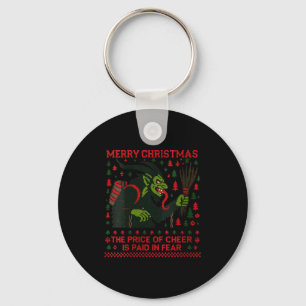 Womens The Price Of Cheer Is Paid In Fear Christma Key Ring