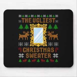 Womens The Ugliest Christmas Sweater With An Image Mouse Pad