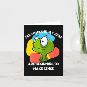 Womens The Voices In Head Funny Humour Quote Card