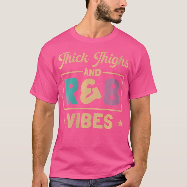 Womens Thick Thighs Rb Vibes T-Shirt (Front)