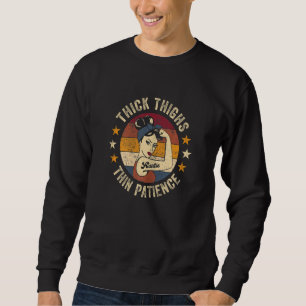 Womens Thick Thighs Thin Patience Aunt Tops Retr