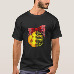 Womens This Gaga Loves Her Softball Girl Softball T-Shirt
