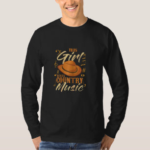 Womens This Girl Loves Country Music T-Shirt