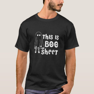 Womens This Is Boo Sheet Cute Ghost Halloween Cost T-Shirt