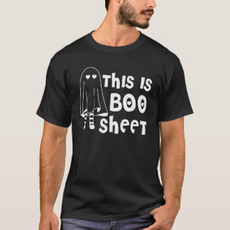Womens This Is Boo Sheet Cute Ghost Halloween Cost T-Shirt