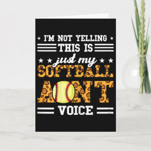 Womens This Is Just My Softll Aunt Voice Softll Au Card