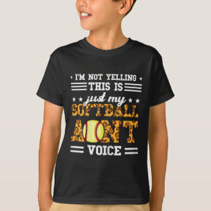 Womens This Is Just My Softll Aunt Voice Softll Au T-Shirt