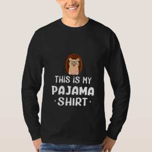 Womens This Is My Pajama Hedgehogs Vintage Hedgeho T-Shirt