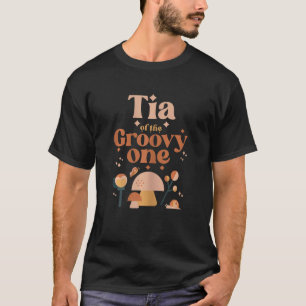 Womens Tia Of The Groovy One Boho 1st Birthday Hip T-Shirt