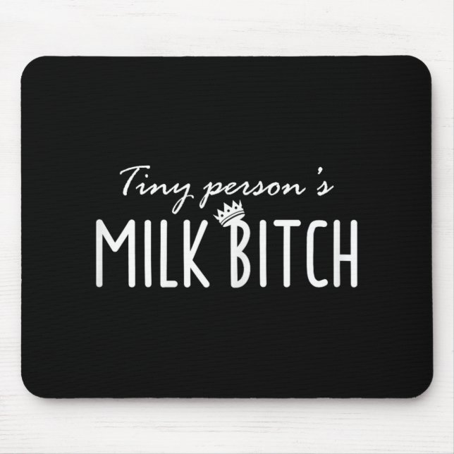 Womens Tiny Person's Milk New Mom Ery Funny Breast Mouse Pad (Front)