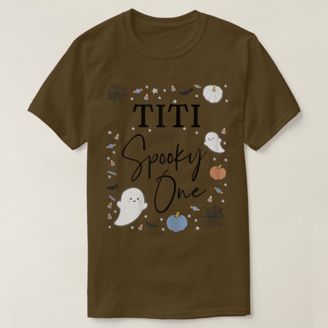 Womens Titi of the Spooky One First Birthday Blue  T-Shirt (Design Front)