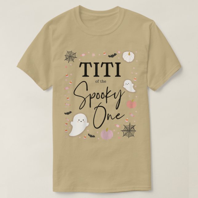 Womens Titi of the Spooky One Girl First Birthday  T-Shirt (Design Front)