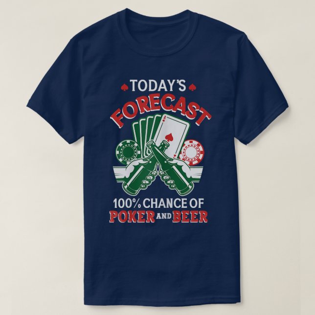 Womens Today's Forecast 100 Percent Chance Of Poke T-Shirt (Design Front)